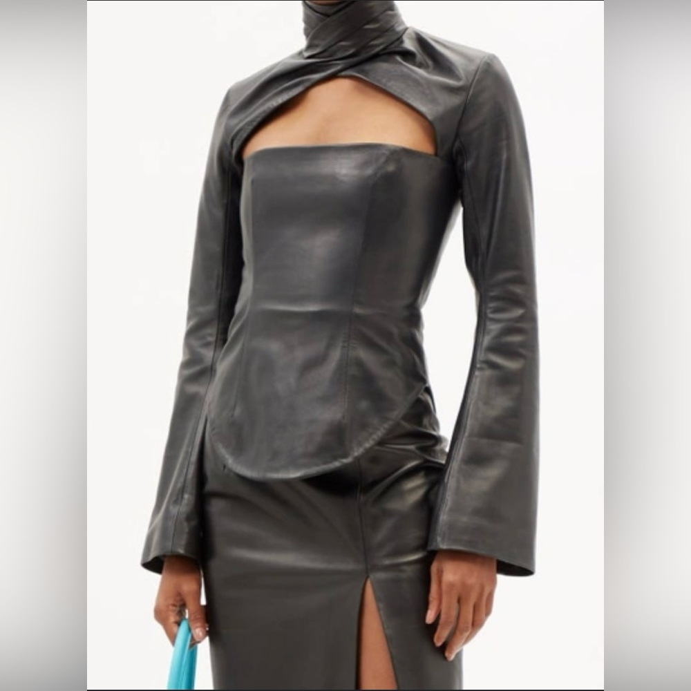 16ARLINGTON LEATHER ODESSA TOP - NWT